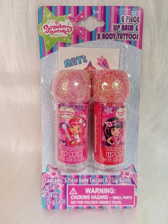 Strawberry Shortcake Other - Strawberry Shortcake Lip Balms & body Tattoos